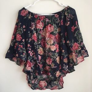 Off-The-Shoulder Floral Top